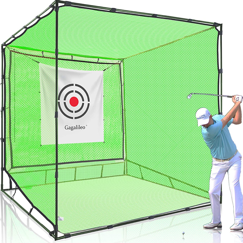 High-quality rust-resistant steel tube craftsmanship – the perfect companion for the Galileo Golf hitting cage.