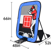 Gagalileo Kids Pop-Up Pitching Net 66 x 48 x 52 in