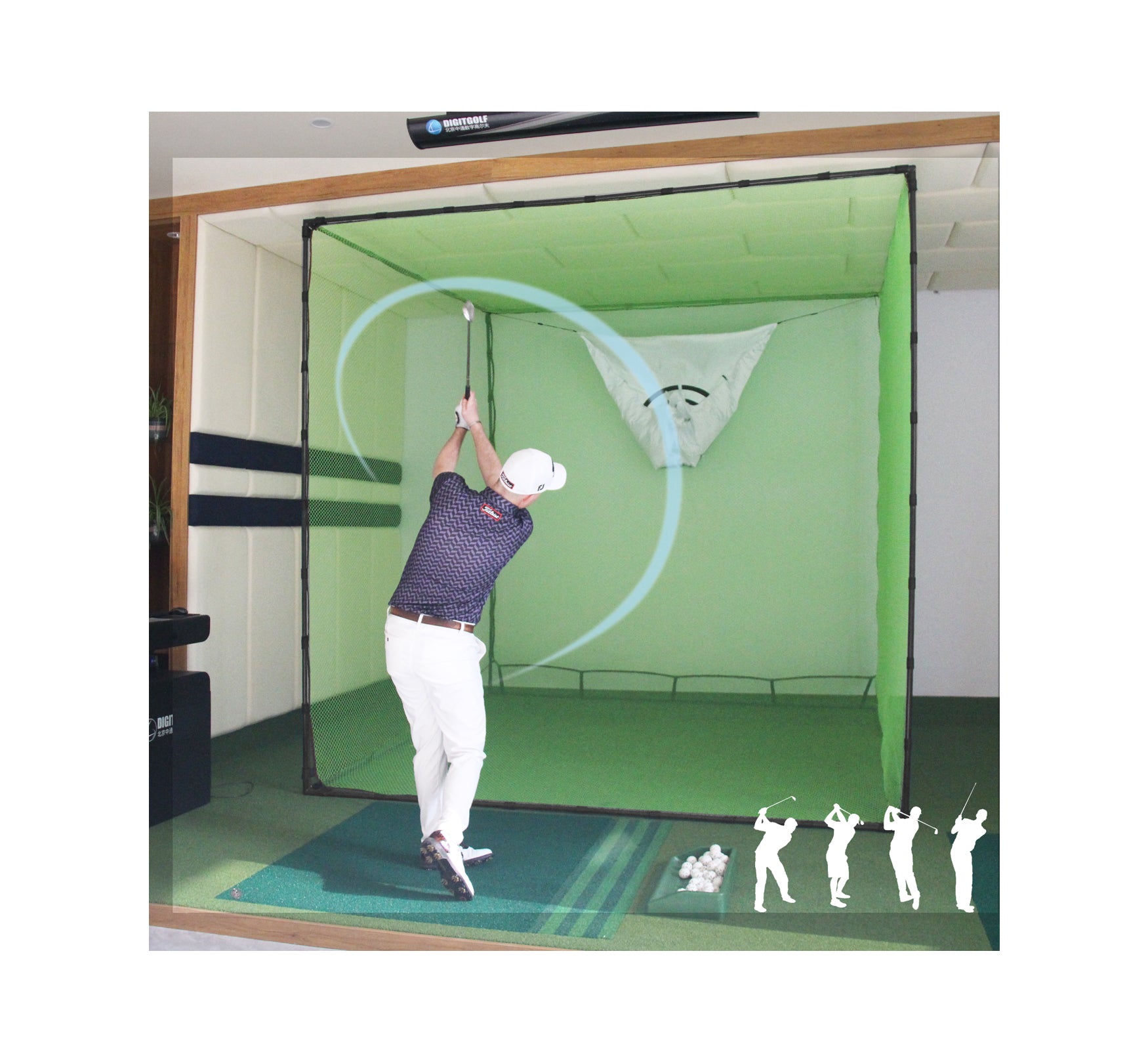 Gagalileo Golf Hitting Cage 8x8x8ft
