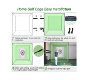 Gagalileo Golf Hitting Cage 8x8x8ft