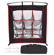 9 Hole Target Baseball Softball Pitching Net with Strike Zone-CAD