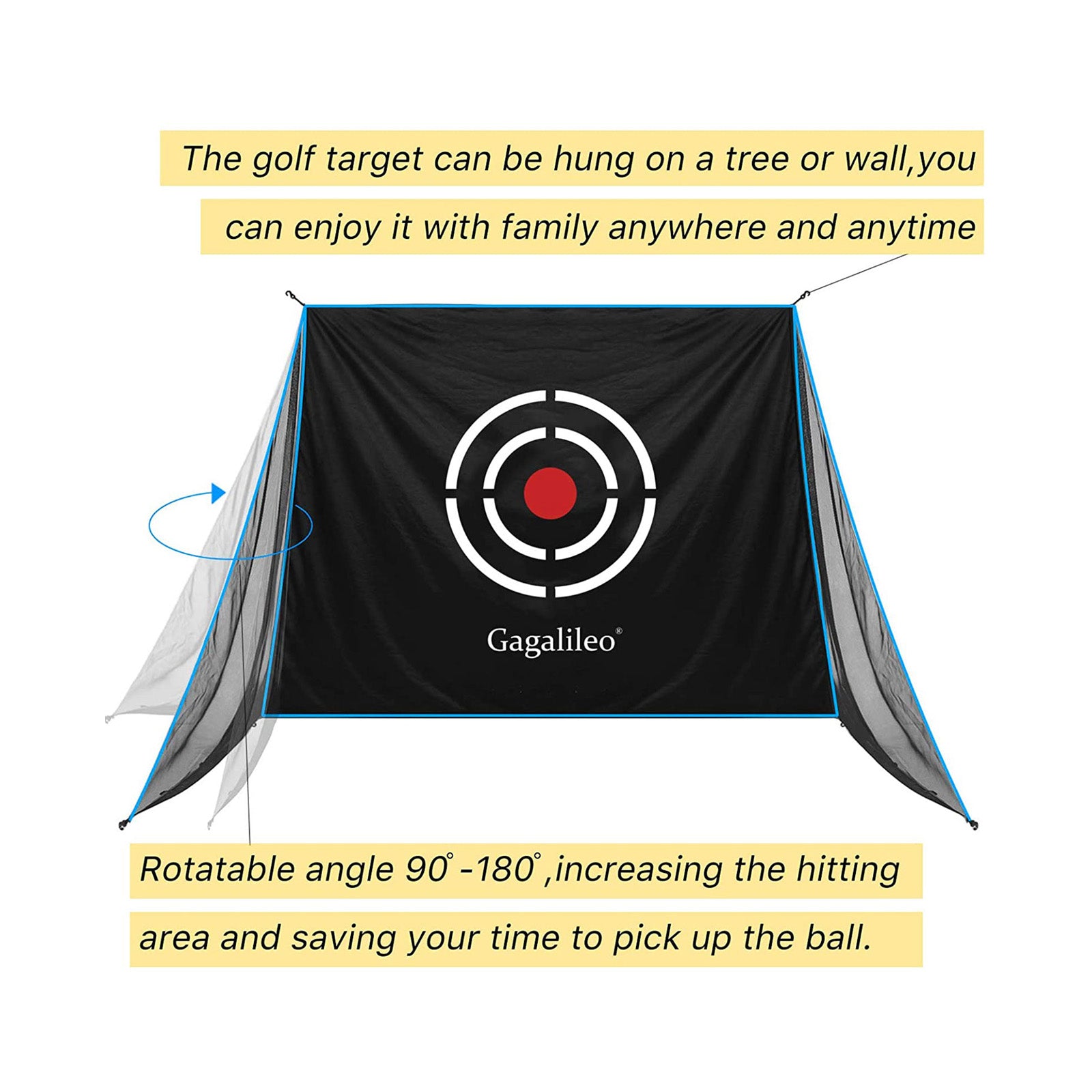 Gagalileo Portable Pop-Up Driving Net 8X7X7