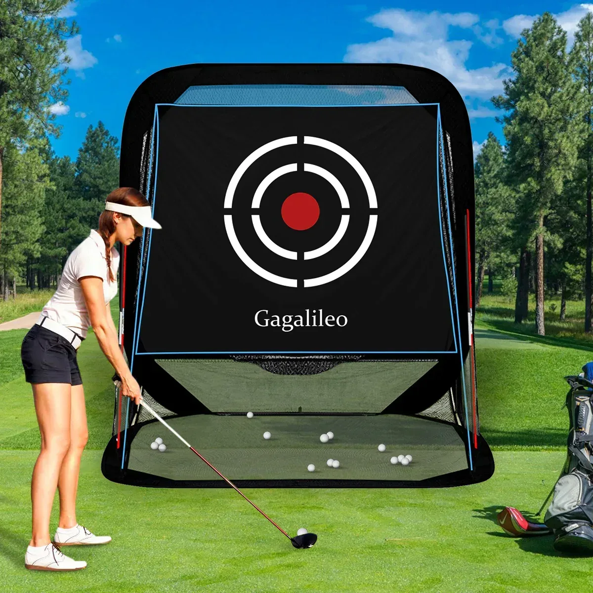 Gagalileo Portable Pop-Up Driving Net 8X7X7 – Galileo Sports