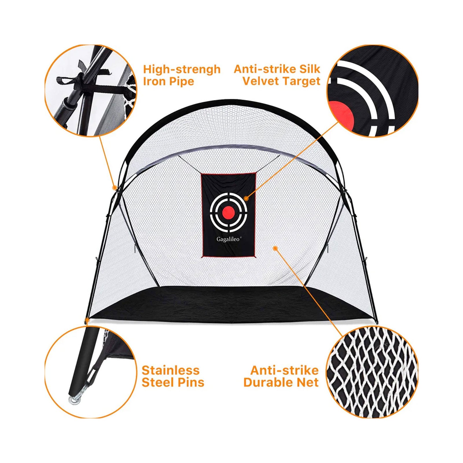 Galileo Golf Hitting Net/Backyard 10x7x5.5