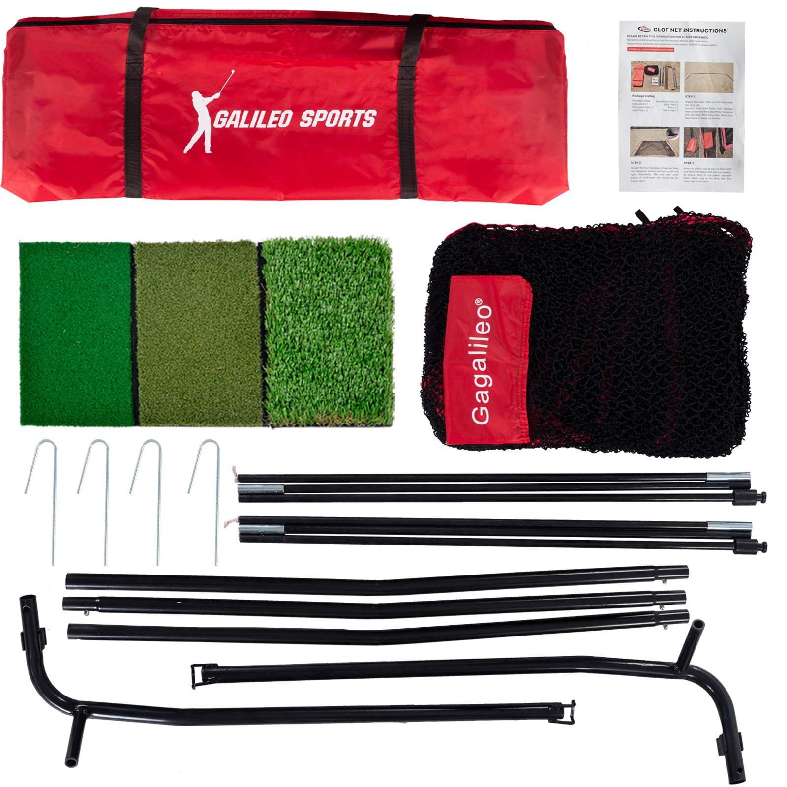 Gagalileo Portable Hitting Nets 10x7ft