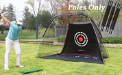 Golf replacement clubs and golf batting cages