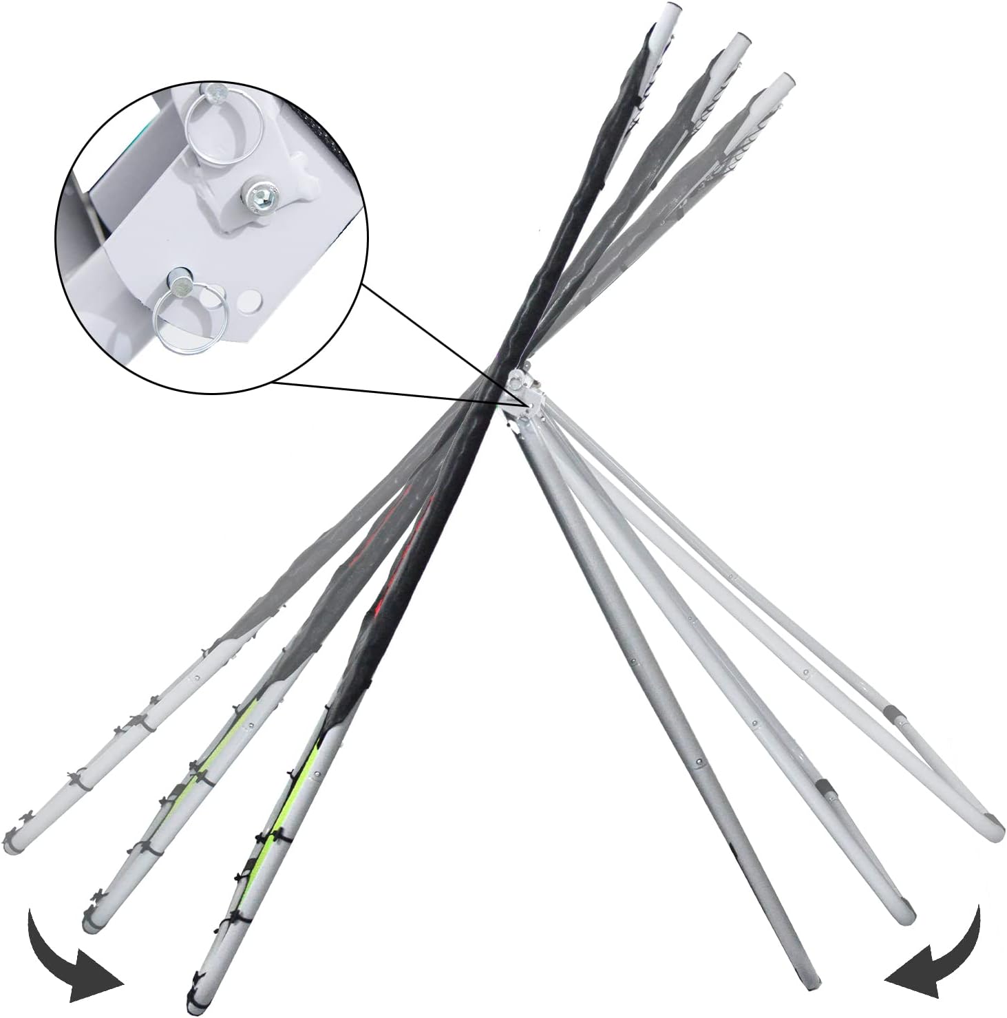 Galileo Lacrosse Rebounder,Folding Lacrosse Throwback Rebounde Rebound Target | 4x6FT Size