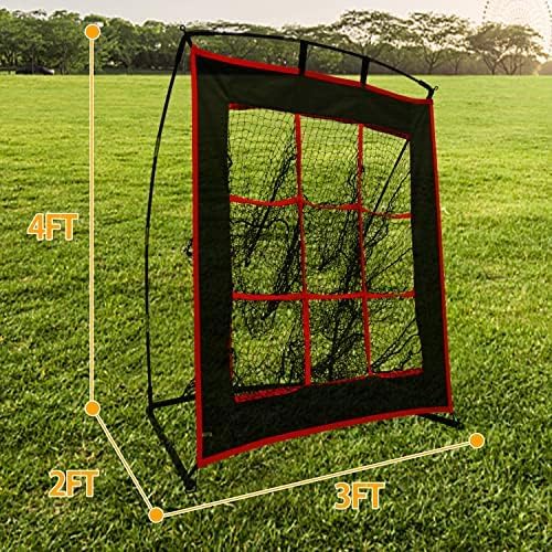 Gagalileo 9 hole Baseball Net for Pitching 4X3