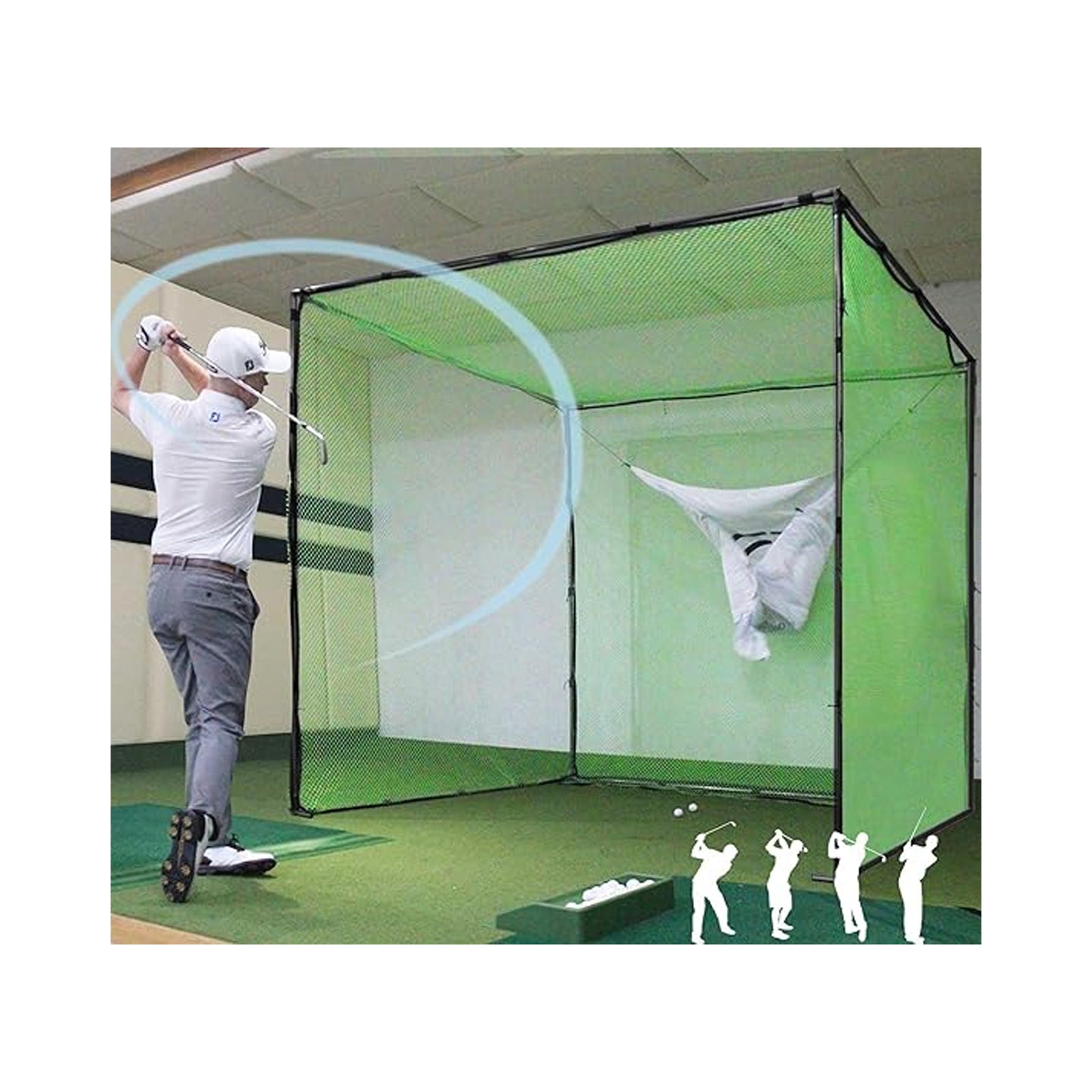 Gagalileo Outdoor Practice Golf Cage 8x8x8ft