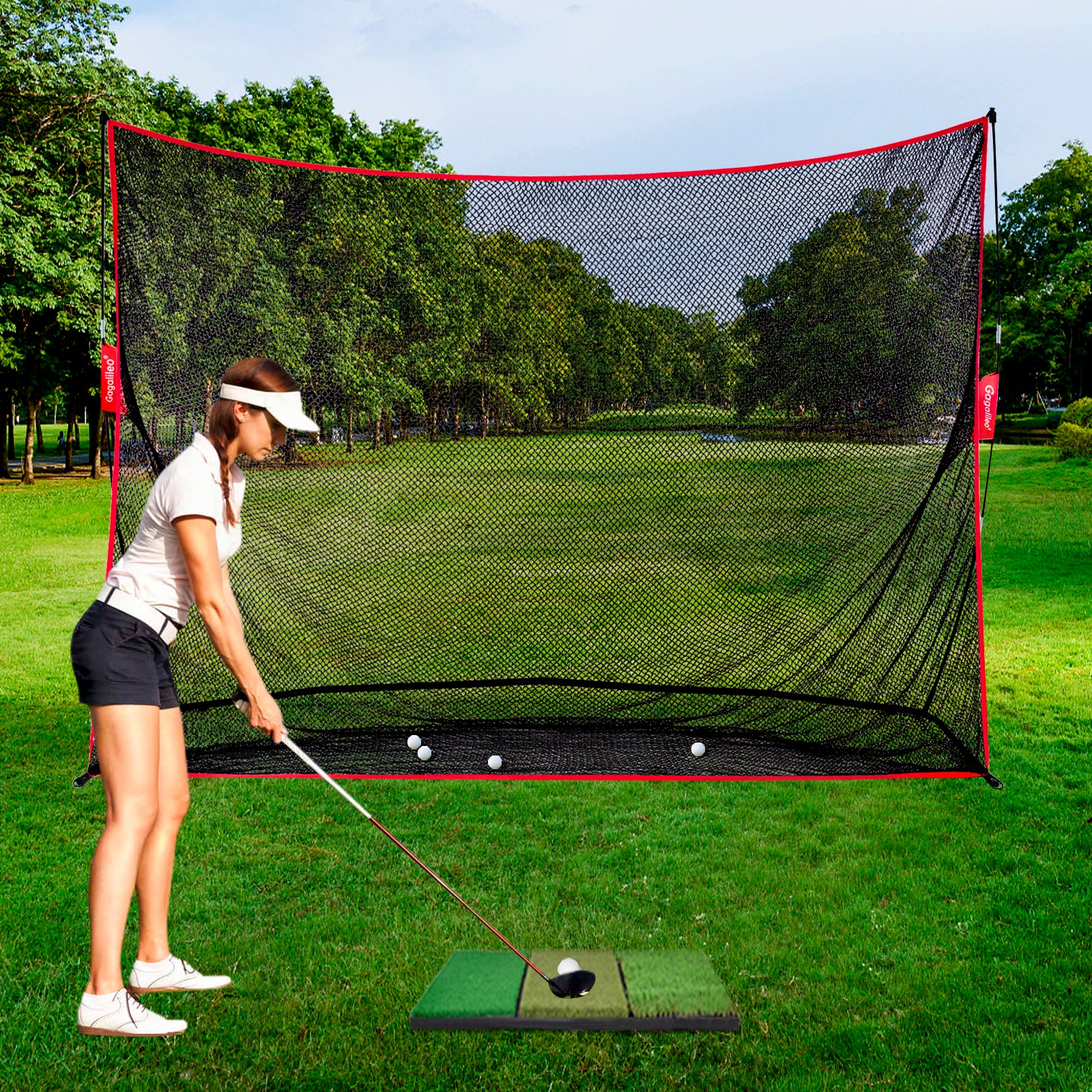 Gagalileo Portable Hitting Nets 10x7ft