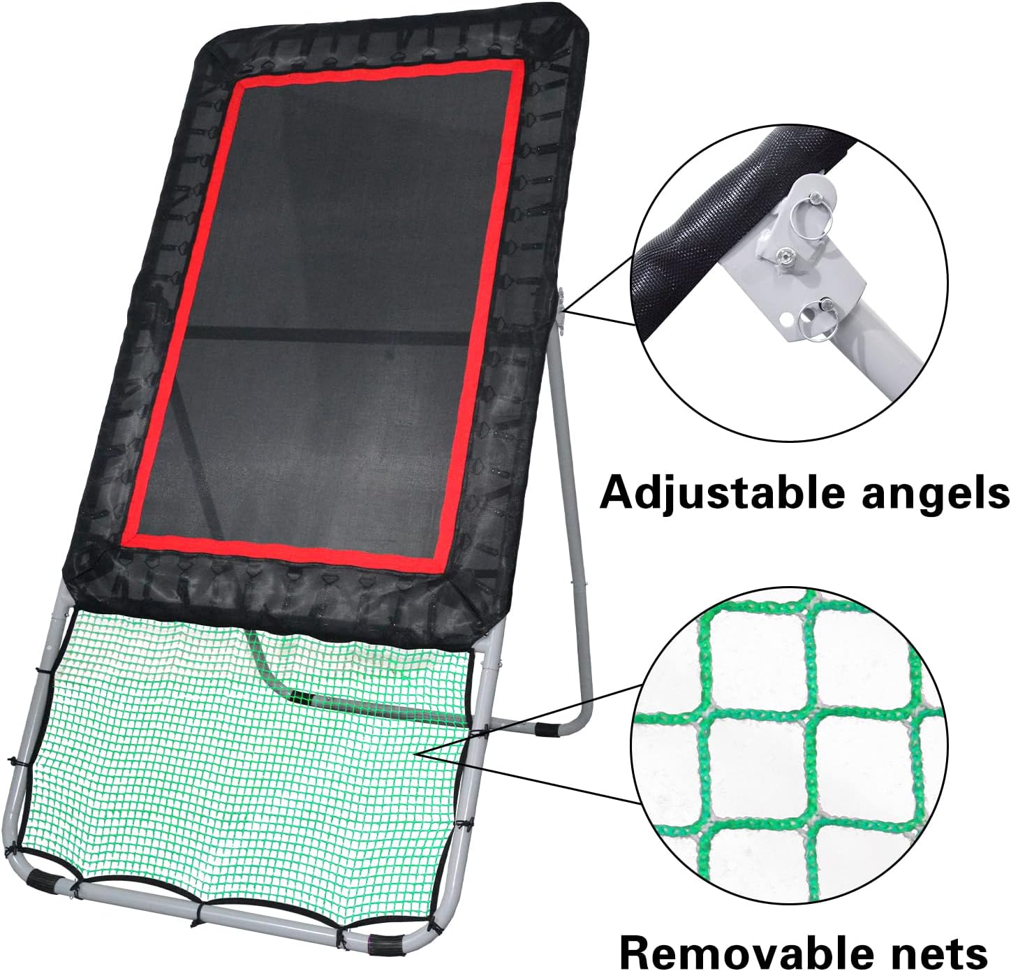 Galileo Lacrosse Rebounder,Folding Lacrosse Throwback Rebounde Rebound Target | 4x6FT Size