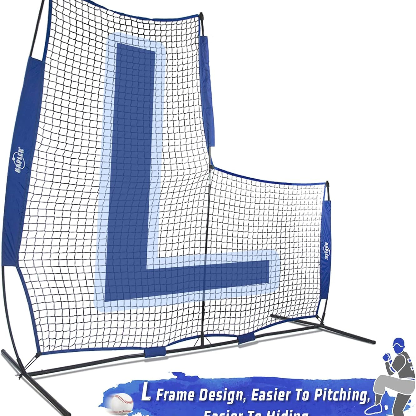 7X7ft Barrier L Screen Baseball Pitching Screen -CAD