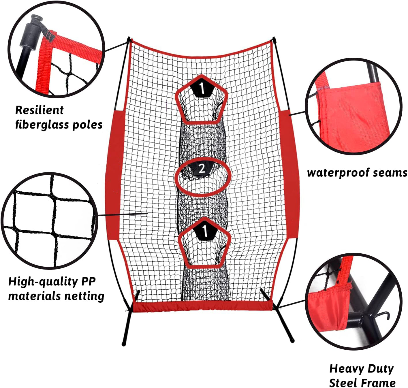 Gagalileo Football Throwing Net 7x5ft