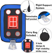 Gagalileo Baseball Pop-Up Pitching Net 4.5 x 4 x 3 ft