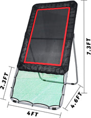 Galileo Lacrosse Rebounder,Folding Lacrosse Throwback Rebounde Rebound Target | 4x6FT Size