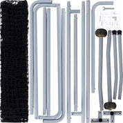 Gagalileo L Screen Baseball Pitching Protective Screen with Wheels 7x7Ft(Black)