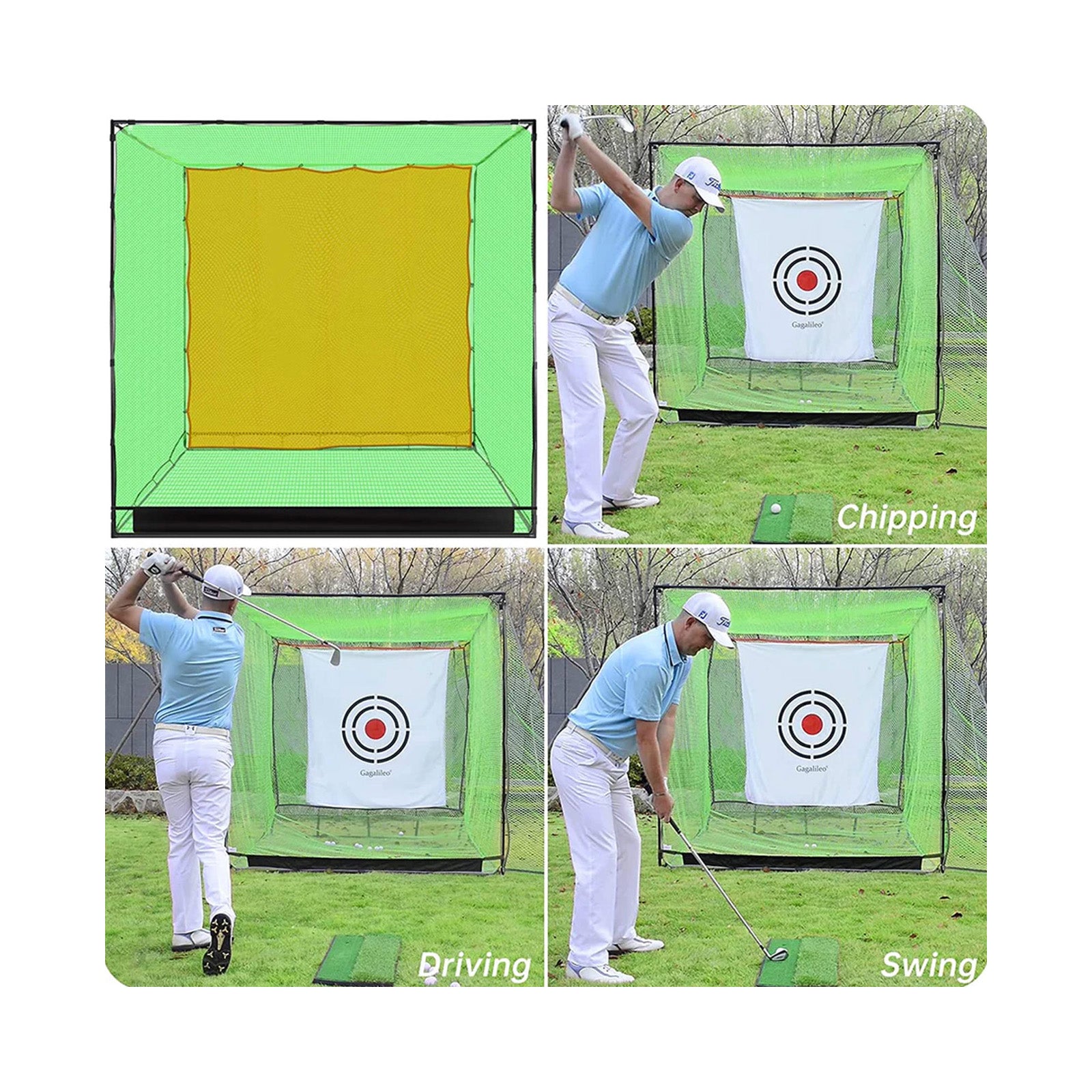 Gagalileo Golf Cage Replacement Net 7X7ft