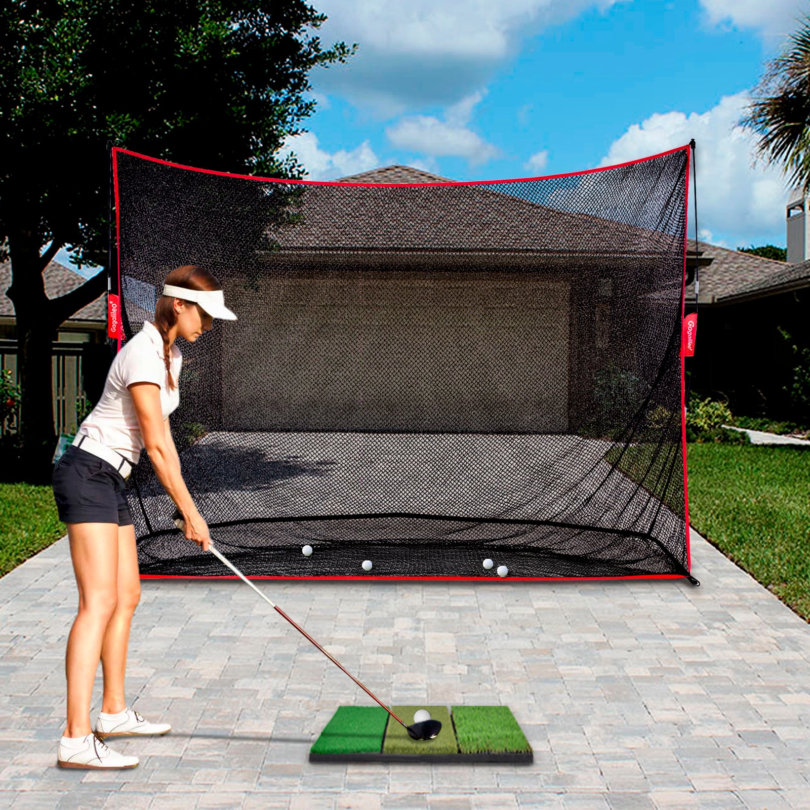 Gagalileo Portable Hitting Nets 10x7ft