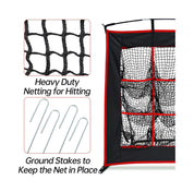 9 Hole Target Baseball pitching Net 48X 48