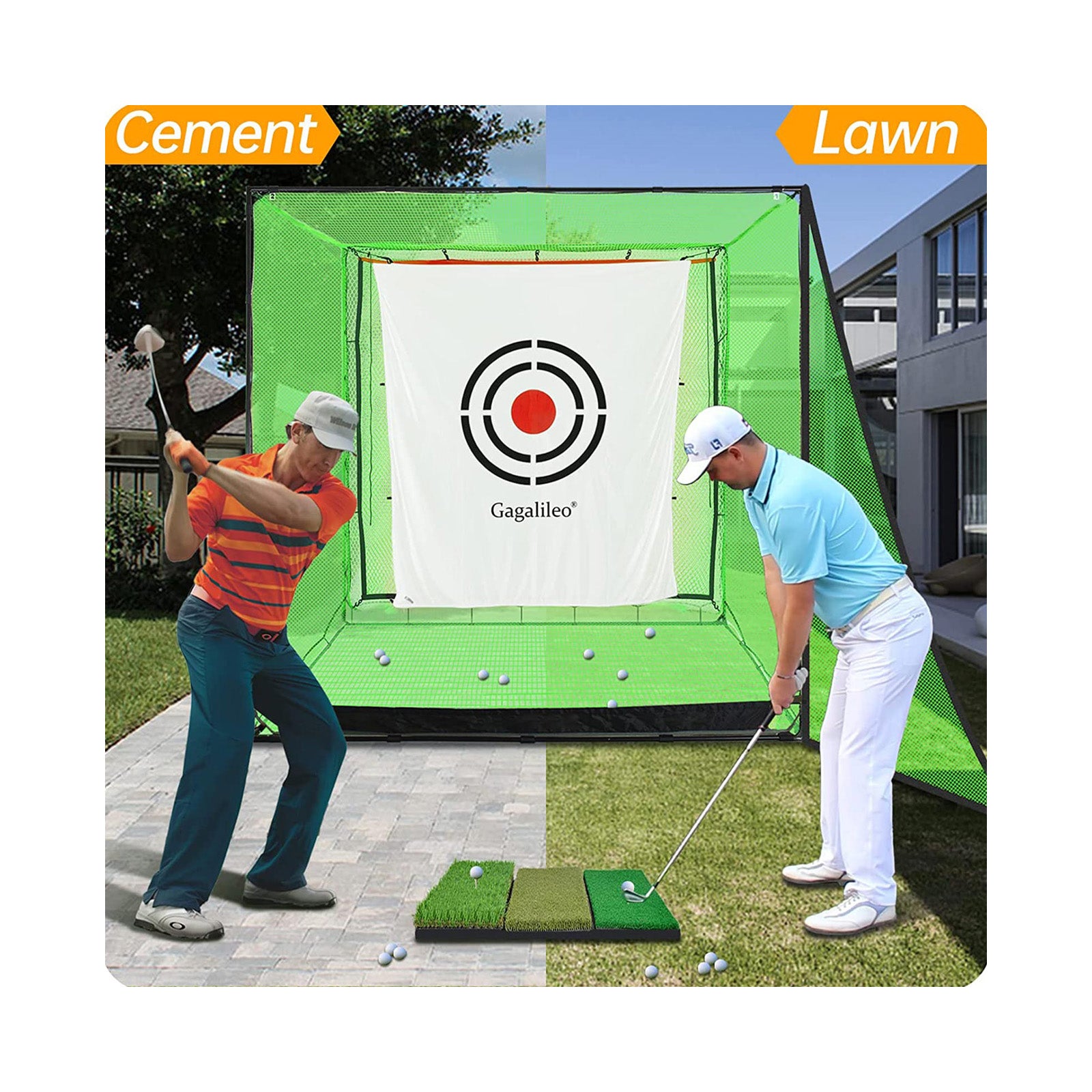 Gagalileo Golf Hitting Backyard Cage 7X7x7ft
