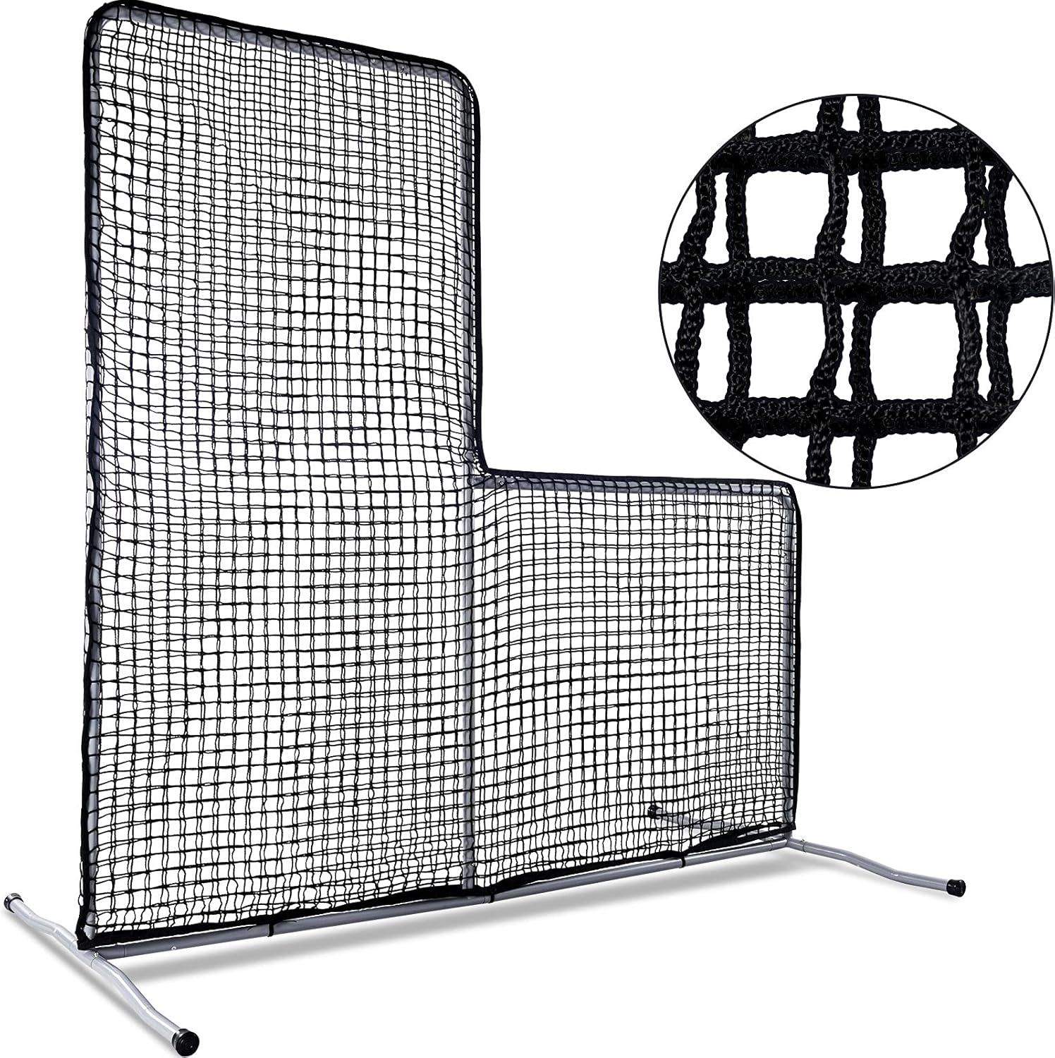 Gagalileo L Replacement Baseball Pitching Protective Screen 7X7FT (Black)