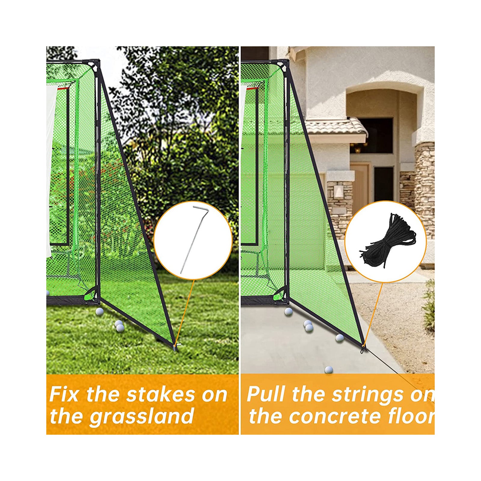 Gagalileo Golf Cage Triangle Net