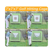 7X7x7 Gagalileo Golf Cage Net/Golf Hitting Cage/ Backyard