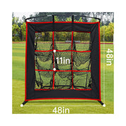 9 Hole Target Baseball pitching Net 48X 48