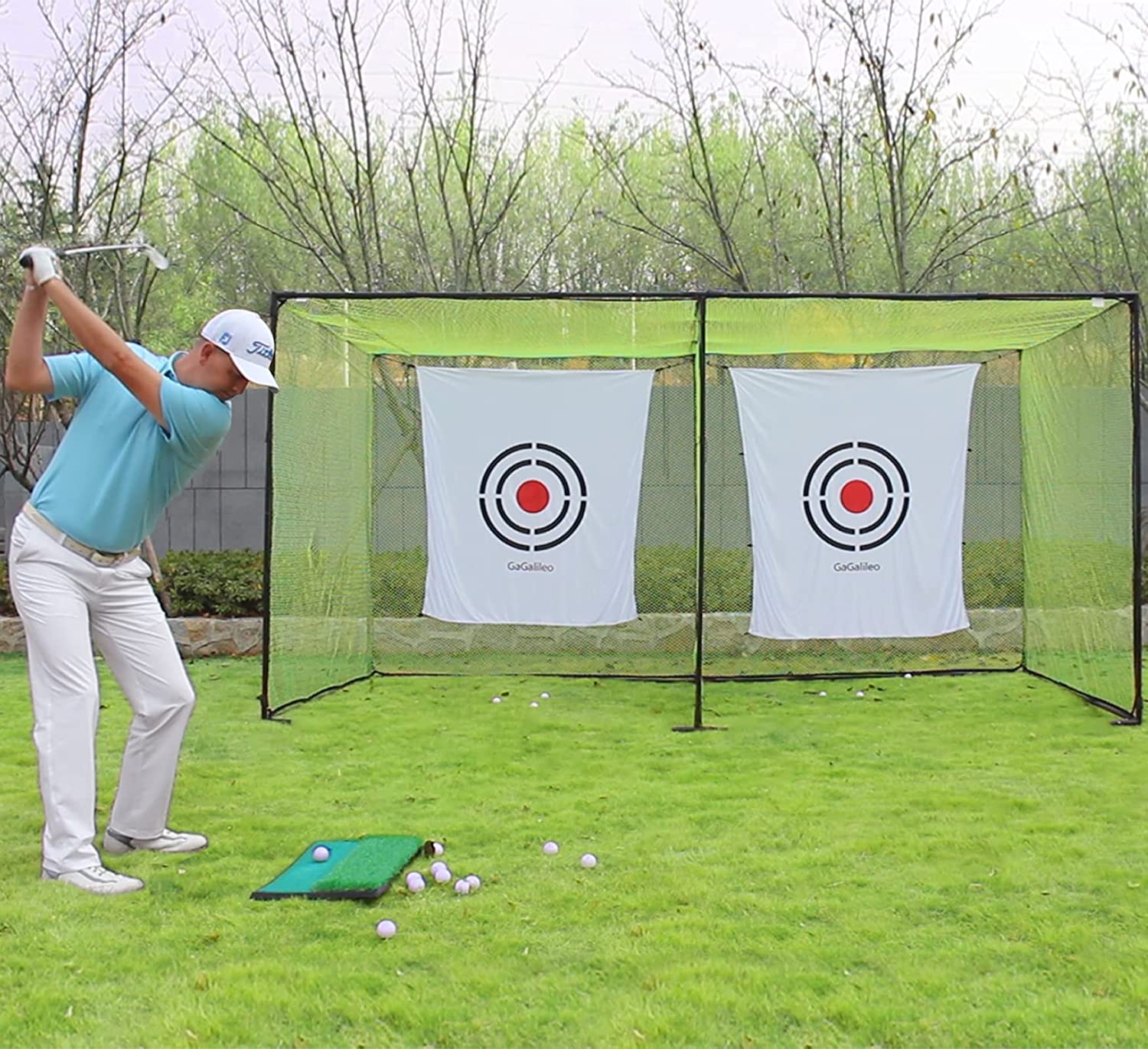 Gagalileo Swing Training Golf Cage 14x7X7ft
