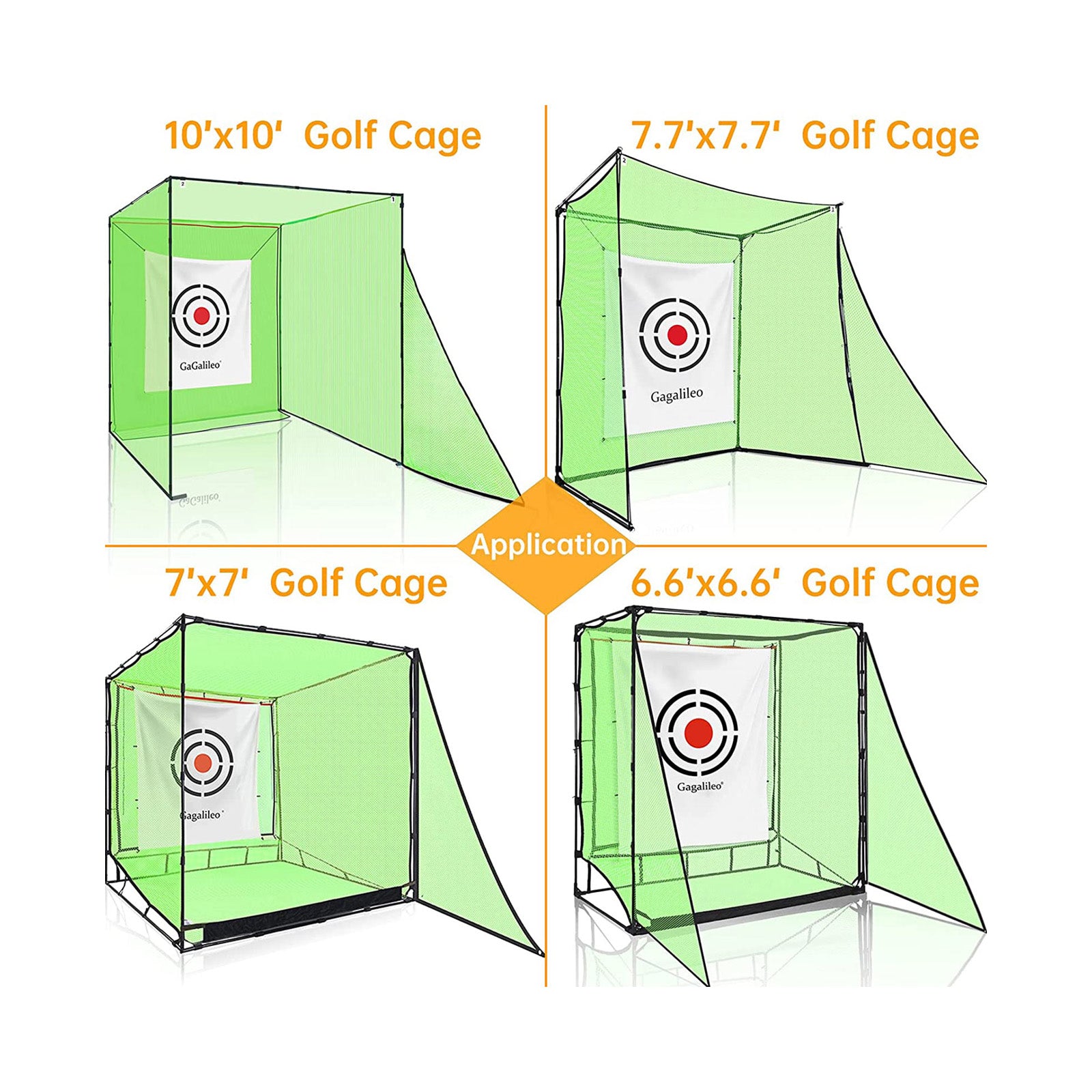 Gagalileo Golf Cage Triangle Net