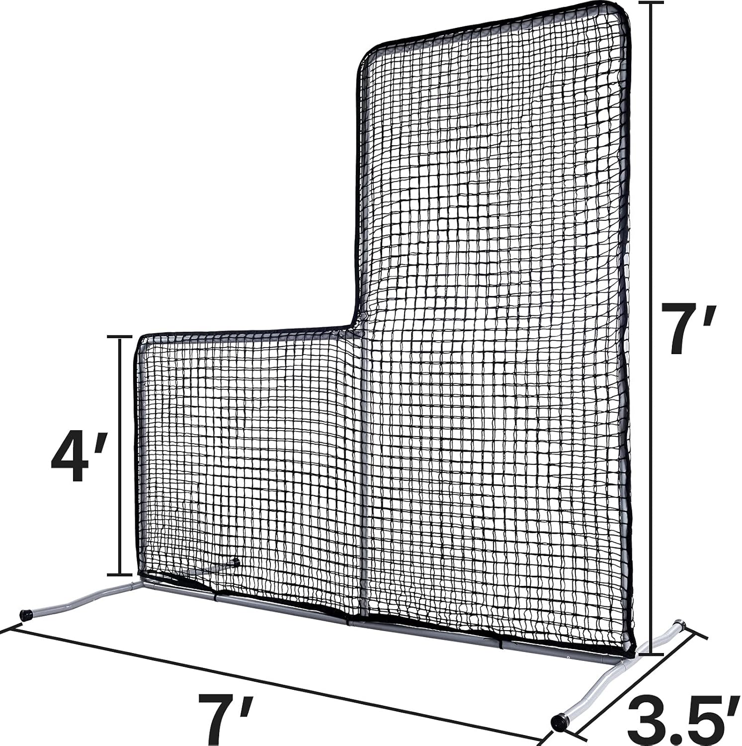 Gagalileo L Replacement Baseball Pitching Protective Screen 7X7FT (Black)