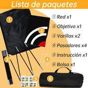 ゴルフネット 2x1.5x1m 屋内外練習ネット、取り付け簡単、キャリングバッグ付きJP