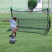 Portable Soccer Rebounder Net - Professional Football Training Equipment with Carry Bag | Solo & Team Practice for Passing, Volley & Shooting | Durable Iron Frame Construction 6X4 7X7FT
