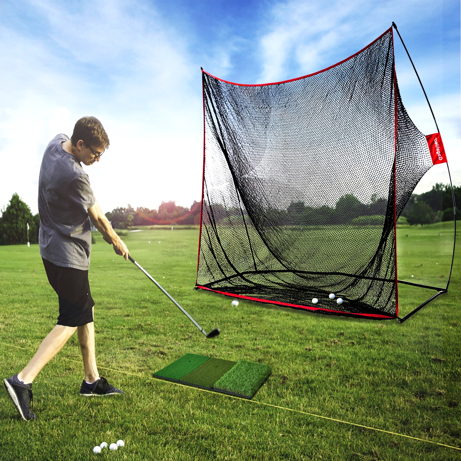 Gagalileo Portable Hitting Nets 10x7ft