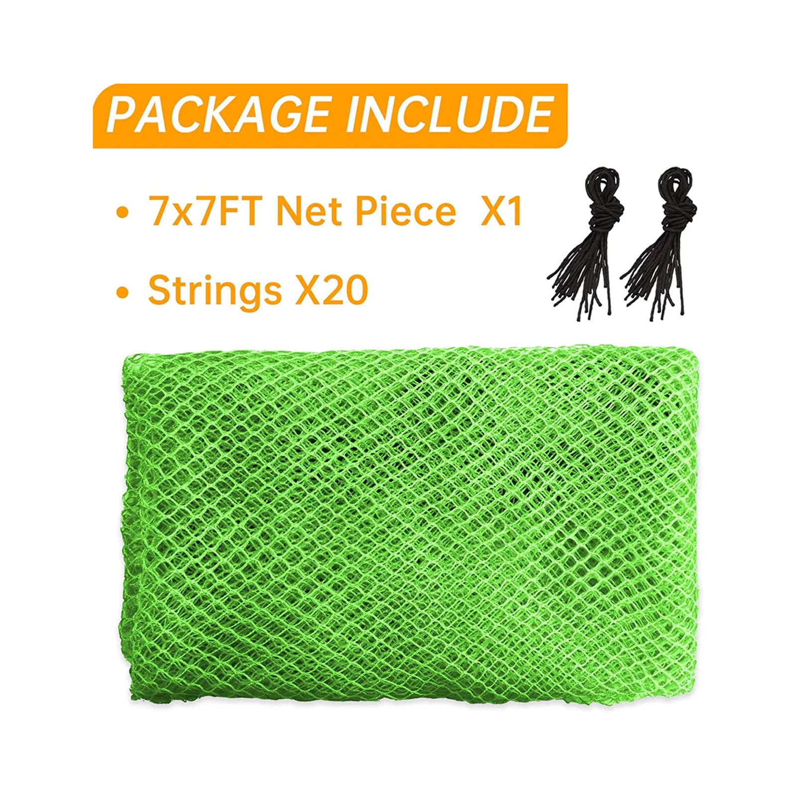 Gagalileo Golf Cage Replacement Net 7X7ft