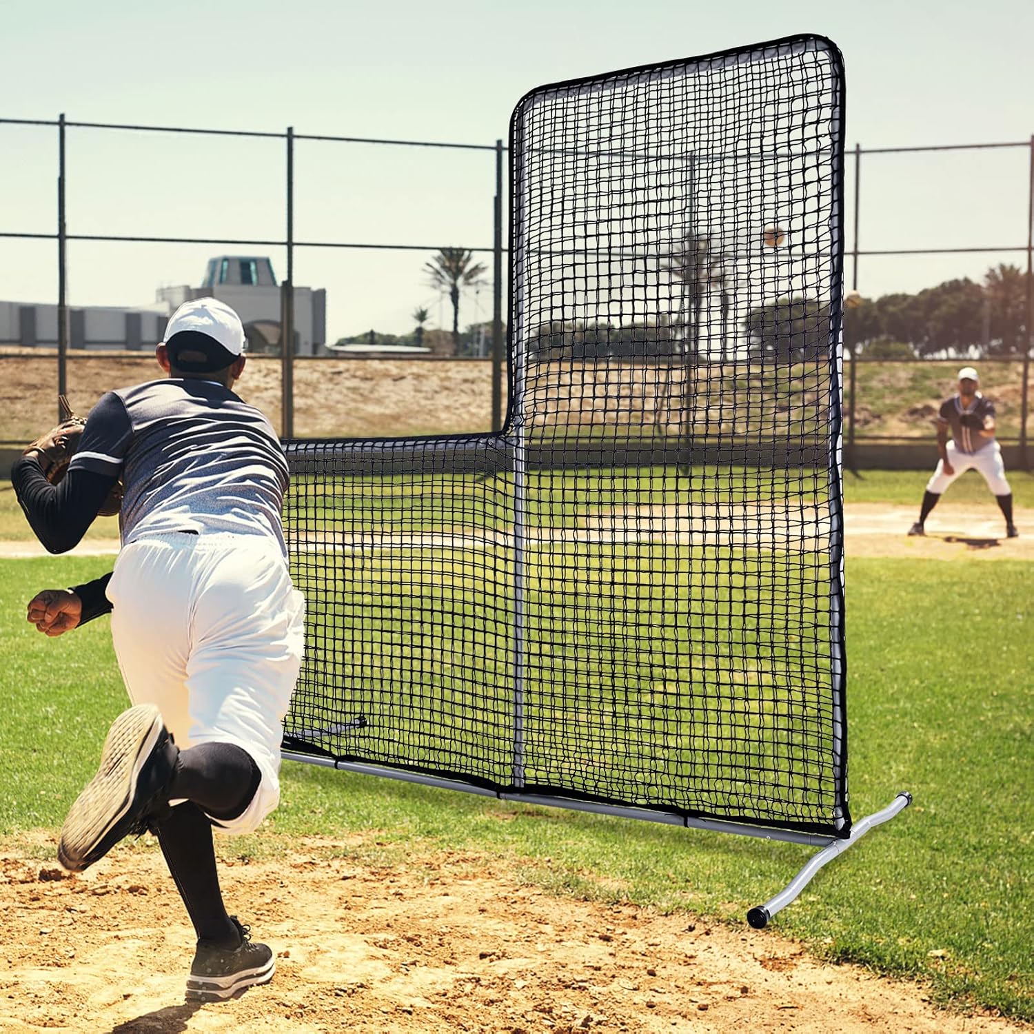Gagalileo L Replacement Baseball Pitching Protective Screen 7X7FT (Black)