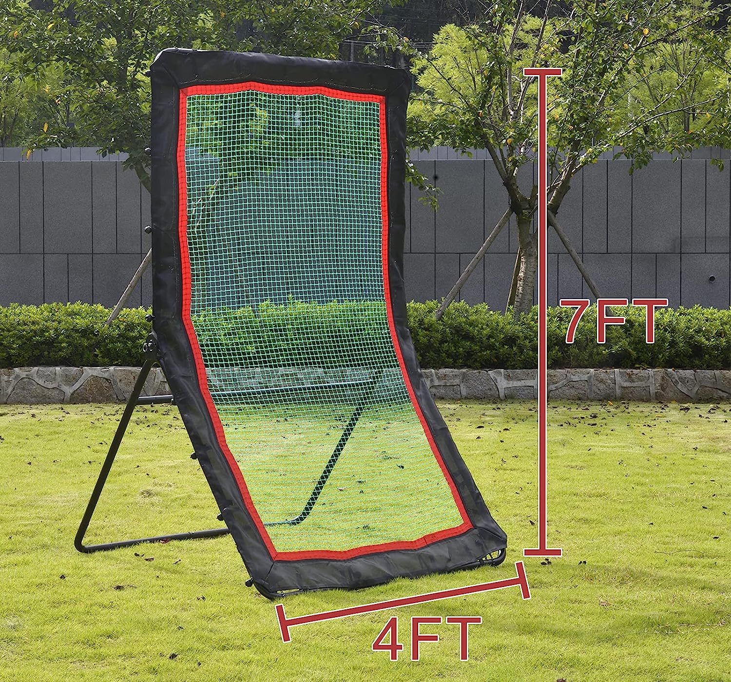 7x4 Galileo Baseball Softball Rebounder/7 Gears Adjustable Pitching Screen