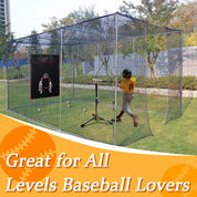 16X10X8 Gagalileo Baseball Batting Cage/ Backyard/Heavy Pitching Cage