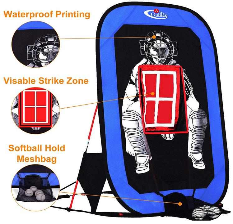 Gagalileo Baseball Pop-Up Practice Net 4.5x 4 x 3