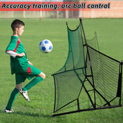 Portable Soccer Rebounder Net - Professional Football Training Equipment with Carry Bag | Solo & Team Practice for Passing, Volley & Shooting | Durable Iron Frame Construction 6X4 7X7FT