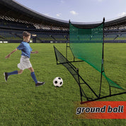 Portable Soccer Rebounder Net - Professional Football Training Equipment with Carry Bag | Solo & Team Practice for Passing, Volley & Shooting | Durable Iron Frame Construction 6X4 7X7FT