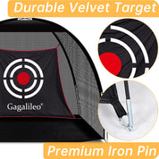 ゴルフネット 2x1.5x1m 屋内外練習ネット、取り付け簡単、キャリングバッグ付きJP