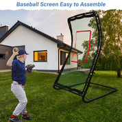 Multi-Sport Rebounder Net – Baseball, Softball, Volleyball & Lacrosse Trainer for Solo Practice, Fielding & Drills