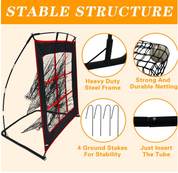 9 Hole Target Baseball Softball Pitching Net with Strike Zone-CAD