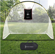 Golf Swing Hitting Practice Net 10x7x3FT for Backyard,Golf Screen Net with Side Net Barriers