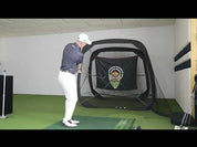 Galileo 7'X7'X4' ポップアップ自動ボールリターンゴルフネット |黒