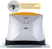 Galileo Ice Fishing Shelter/3-4 Person Portable Ice Fishing Tent with Bag