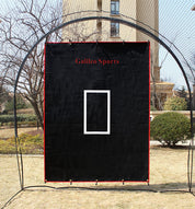 Galileo Softball Backstop Vinyl Heavy Duty Baseball Batting Cage Backstop Pitching Target Trainer Backstop Net Saver with Square Image 4X5FT
