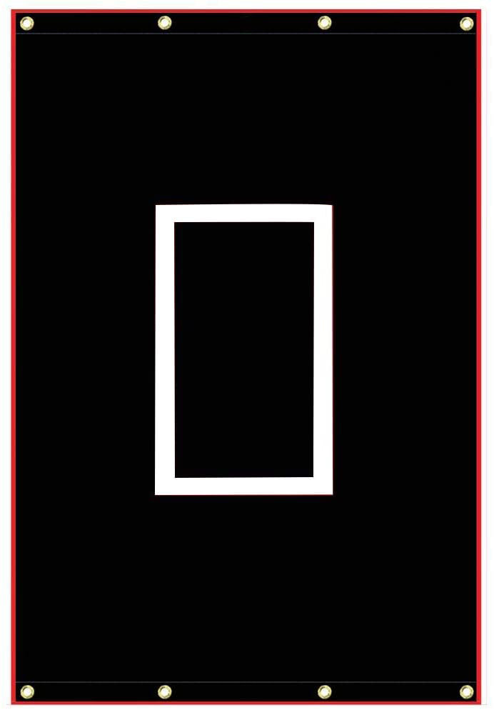 Galileo Softball Backstop Vinyl Heavy Duty Baseball Batting Cage Backstop Pitching Target Trainer Backstop Net Saver with Square Image 4X5FT