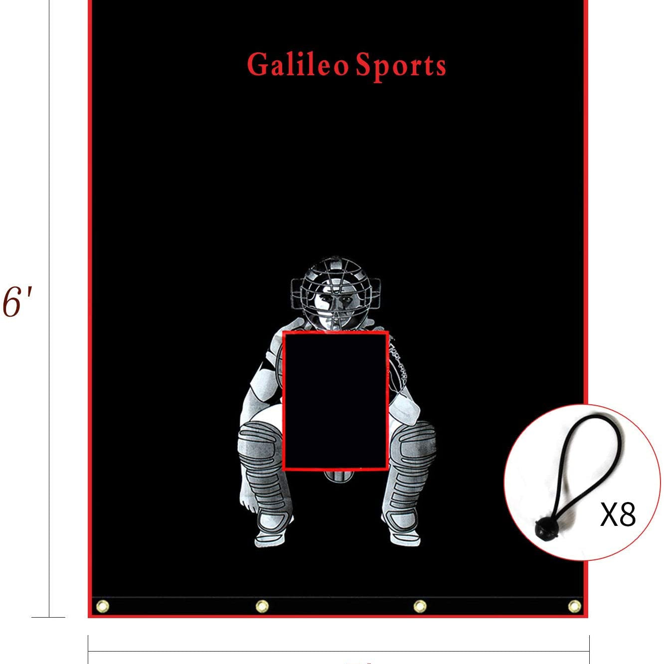 Gagalileo Softball Backstop Viny Target 5X6ft